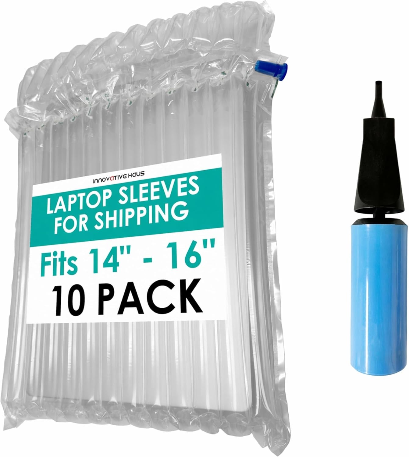 Inflatable Laptop Protective Bags, 10 Pack, Fits 14-16 Inch | Air Cushioning Sle