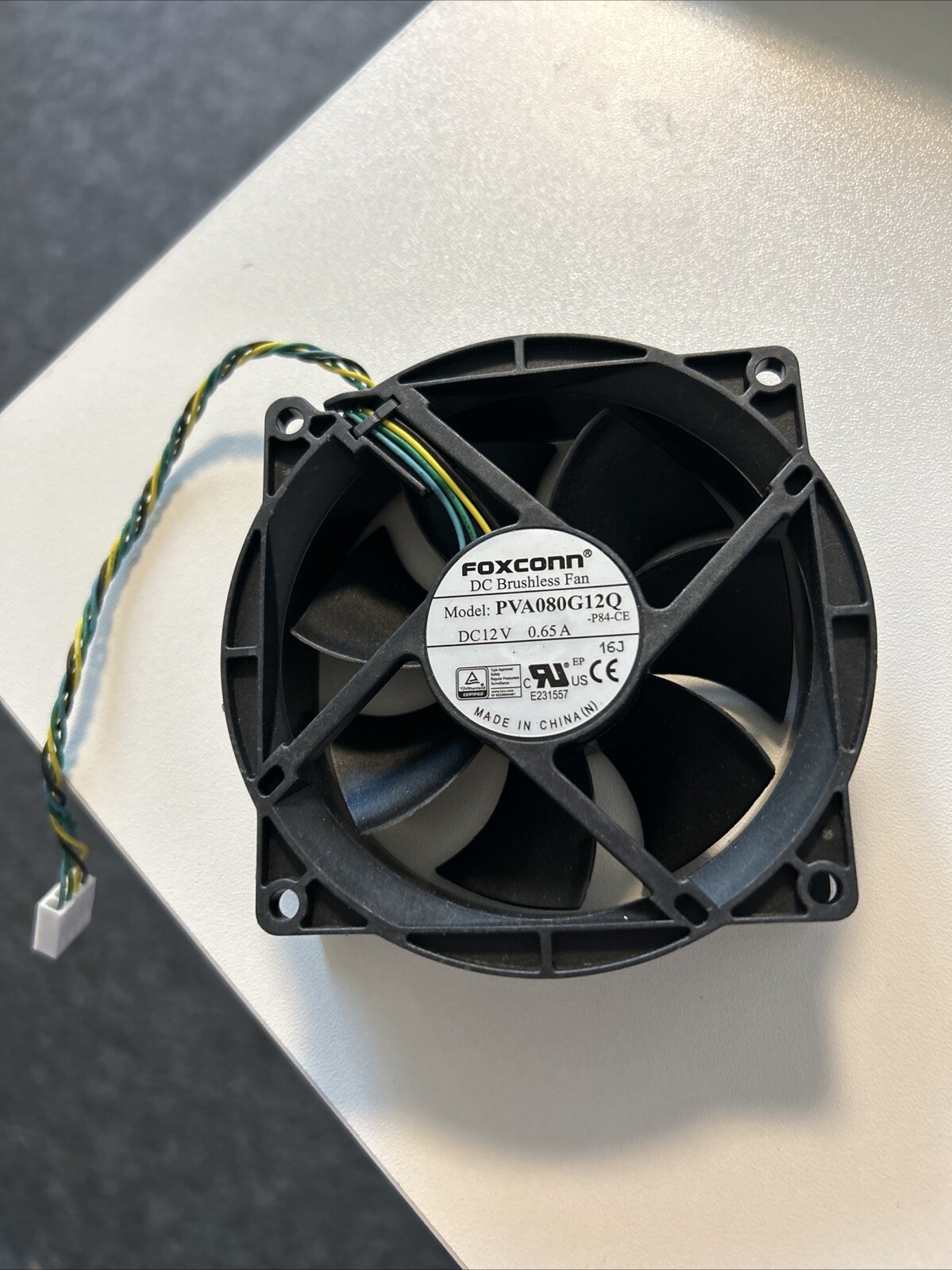 HP Foxconn PVA080G12Q 12V 0.65A 80mm 8025 4Pin CPU COOLING FAN, NEW NO BOX