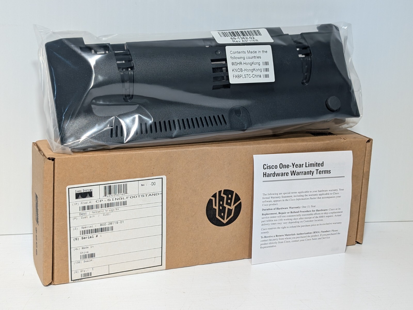 Cisco Systems CP-SINGLFOOTSTAND= Footstand kit for single 7914, 7915, 7916