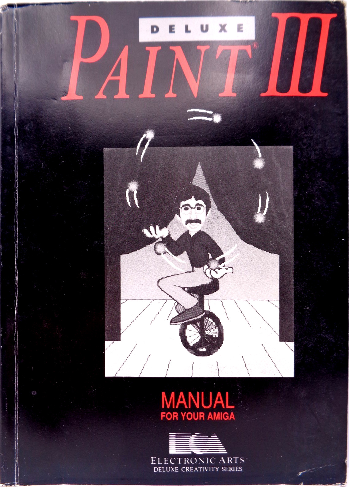 COMMODORE AMIGA -- DELUXE PAINT III MANUAL (ELECTRONIC ARTS - MANUAL) #3EN
