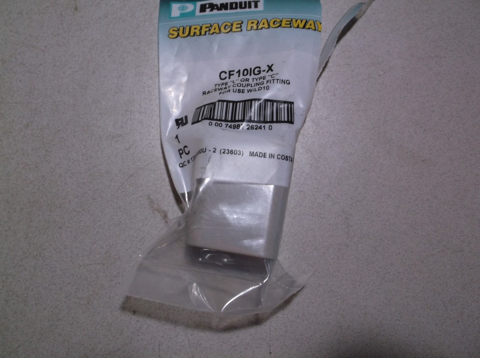 NEW Panduit CF101G-X Raceway Coupling Fitting *FREE SHIPPING*