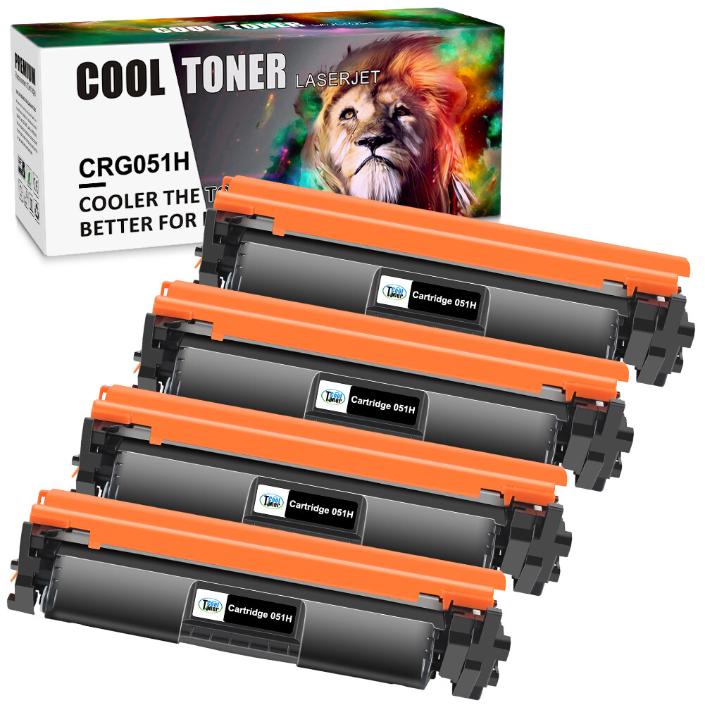 4pack CRG-051H Toner Compatible for Canon 051 H MF264dw MF267dw MF269dw LBP162dw