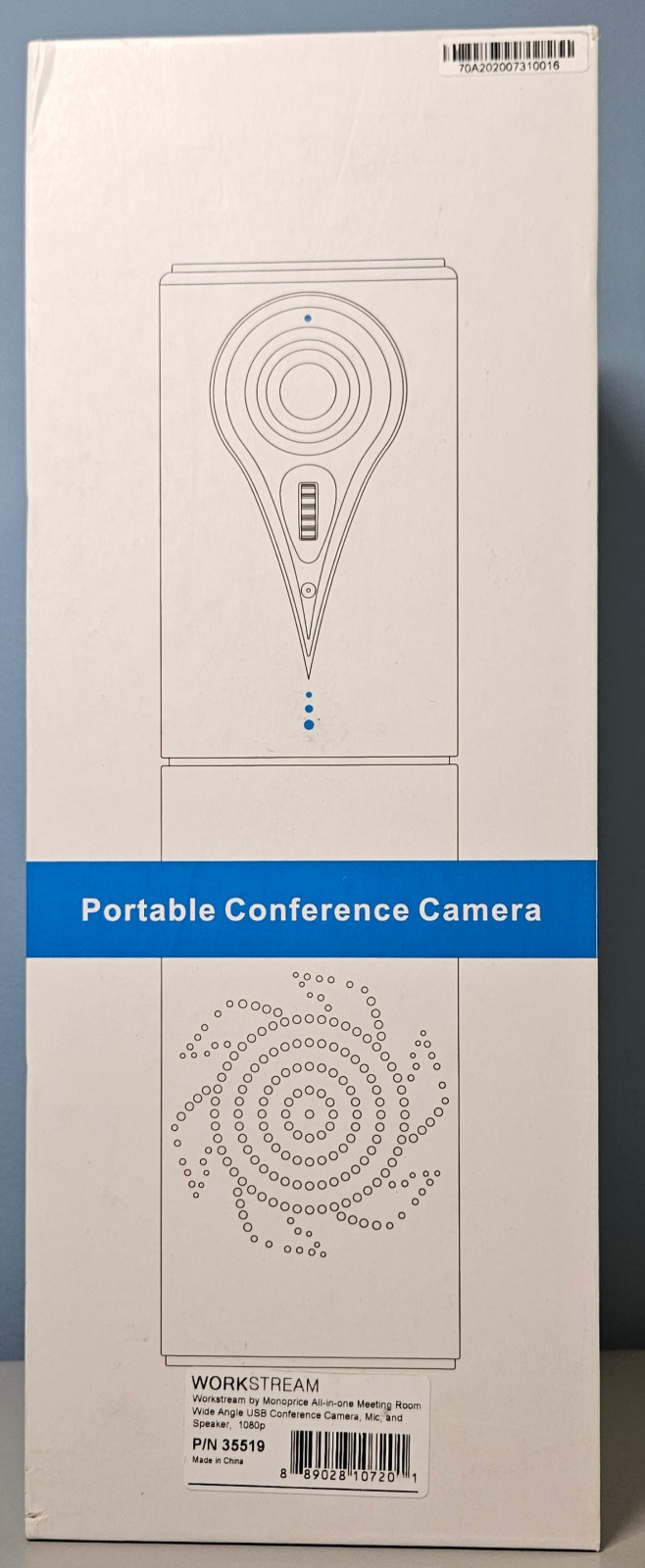 Workstream by Monoprice All-in-One USB Conference Camera, Mic, Speaker 1080p New