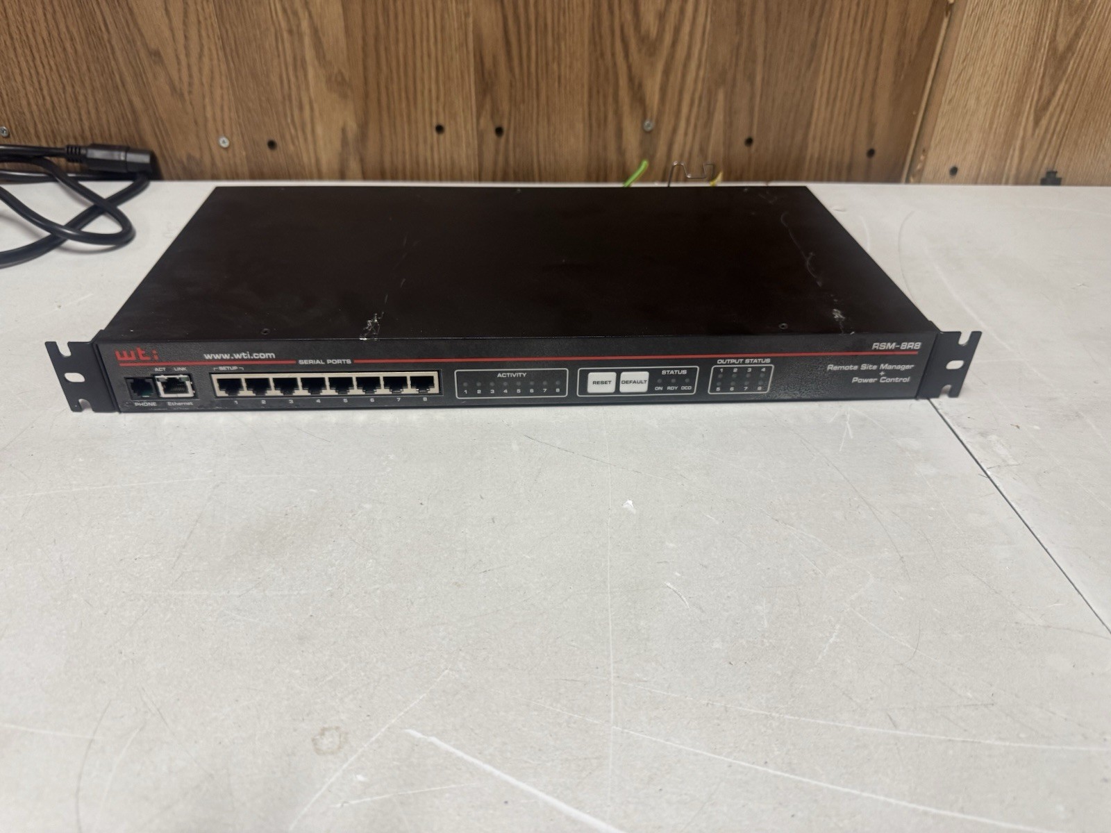 WTI RSM-8R8-2 Remote Site Manager Power Control 8-Port Untested As-Is