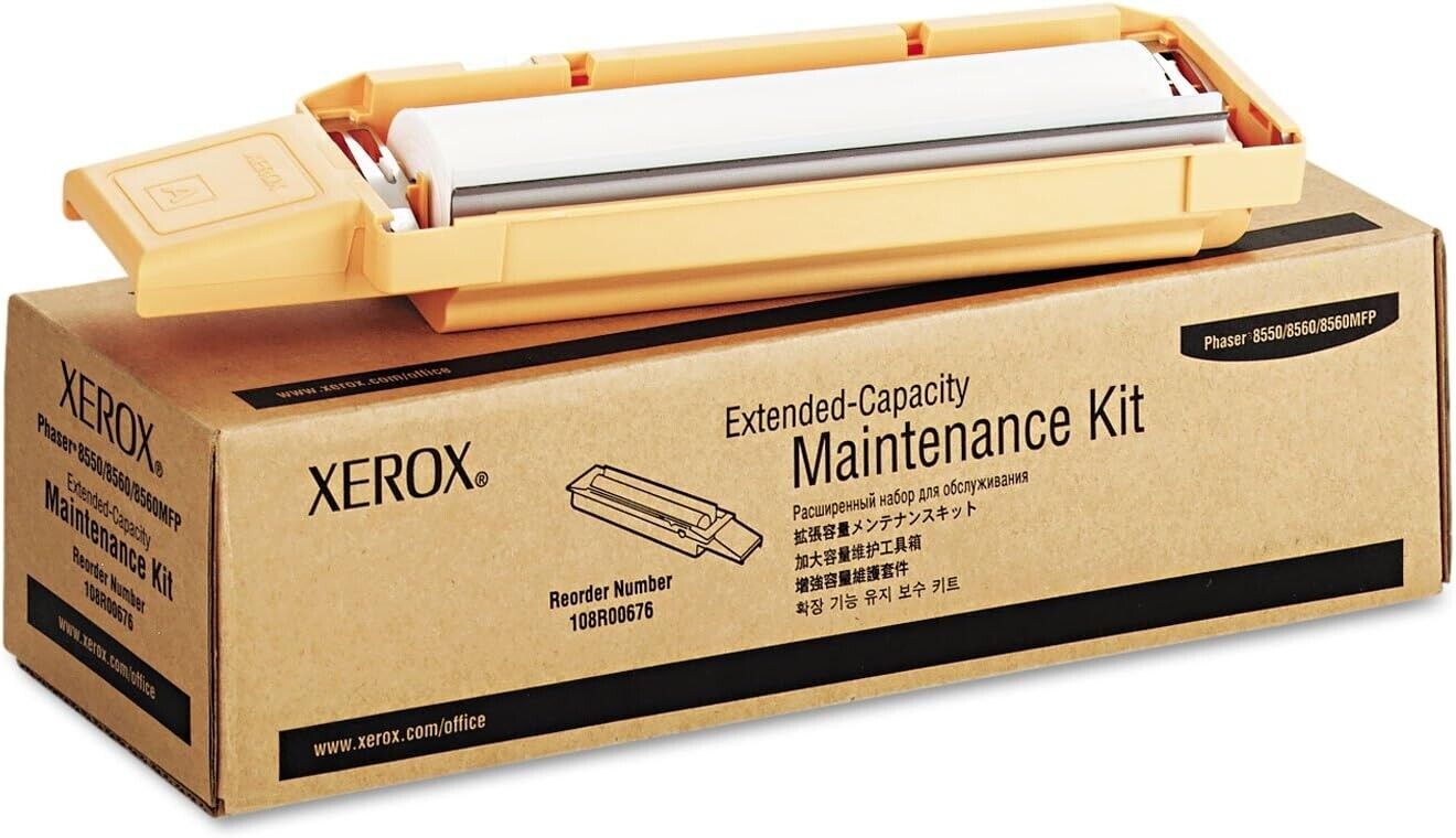 One (1x) New Sealed Genuine Xerox Extended Capaity Maintenance Kit 108R00676