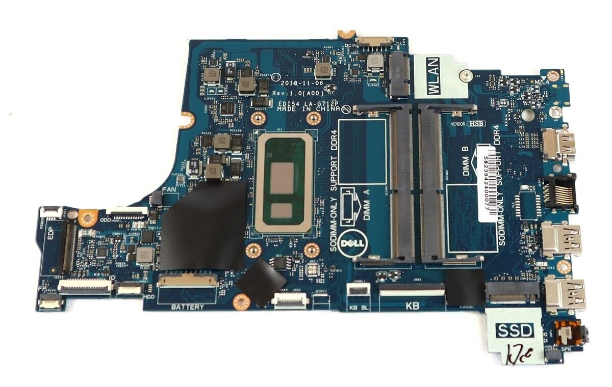 NEW Dell 5CF0M Inspiron 3583 Motherboard i7-8565U Quad 1.8GHz UMA Graphics