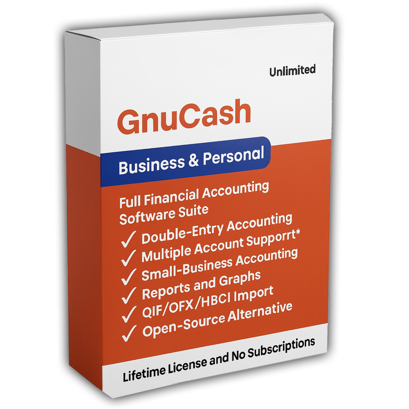 Ultimate GnuCash Pack (Accounting & Bookkeeping) (Windows + MacOS) (USB or DVD)