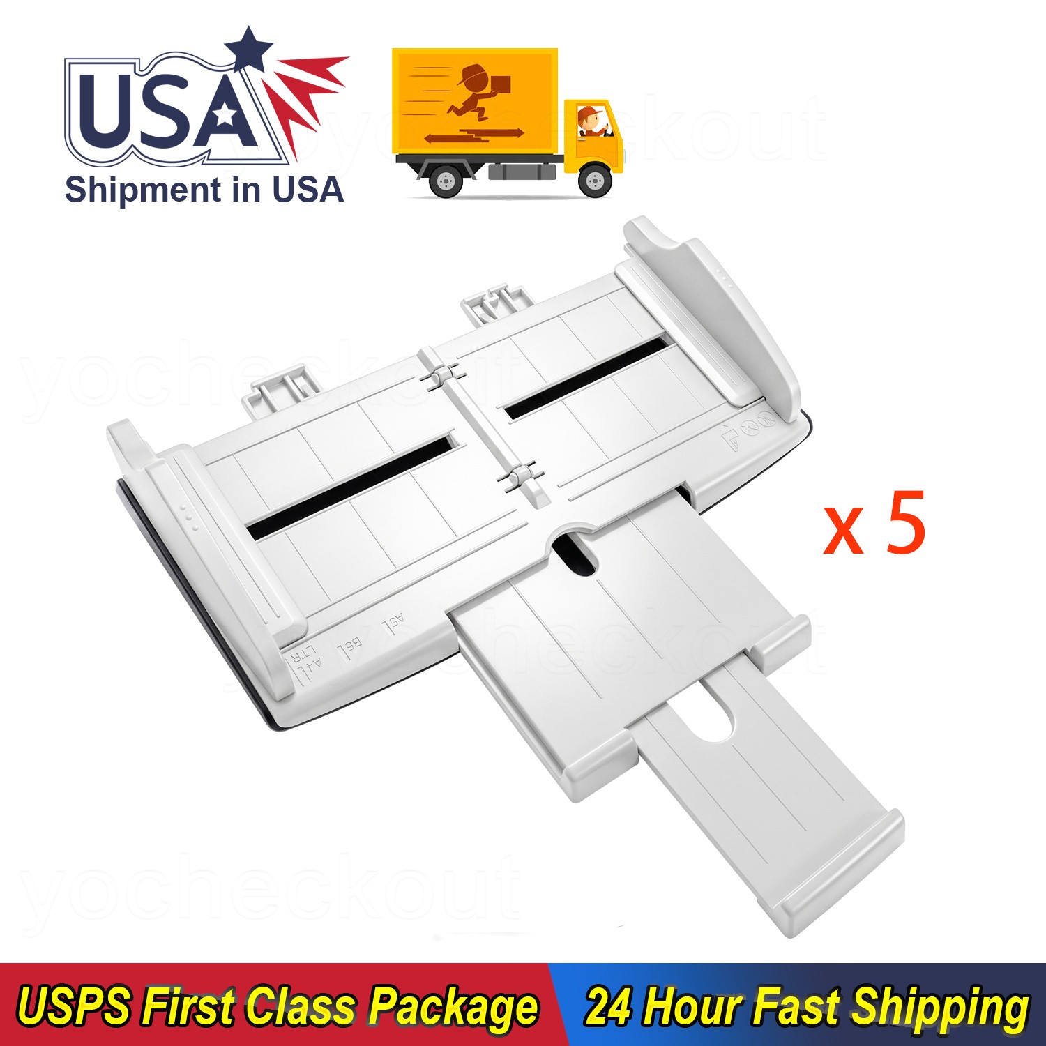 5x Input Paper Tray PA03670-E985 for Fujitsu fi-7160 fi-7260 fi-7180 fi-7280