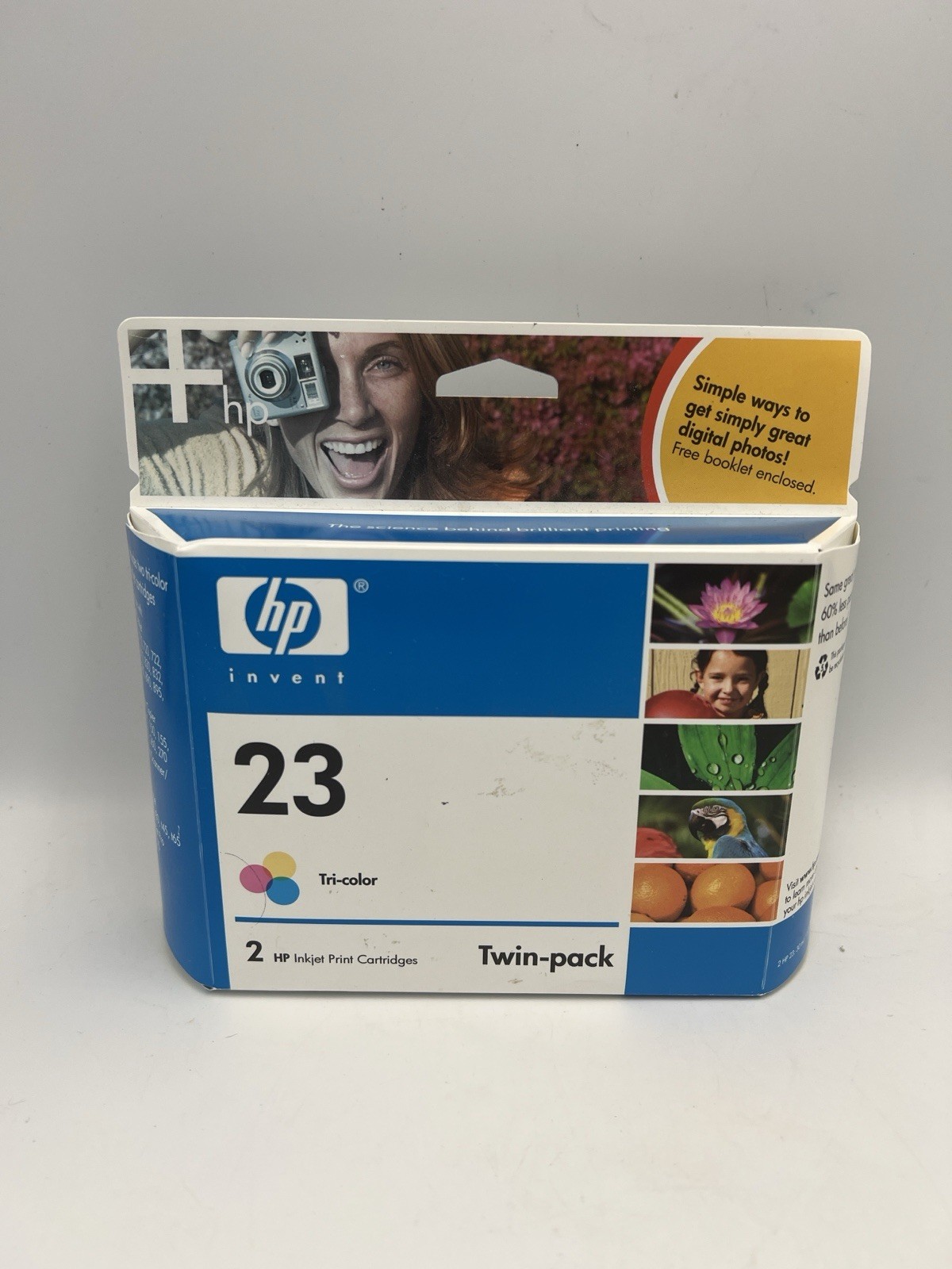 HP 23 Genuine Tri Color Ink Cartridges Combo 2 Pack Twin-Pack 2004