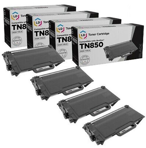 LD Compatible TN580 4PK High Yield Black Toner for Brother DCP-L5500DN DCP-L5600