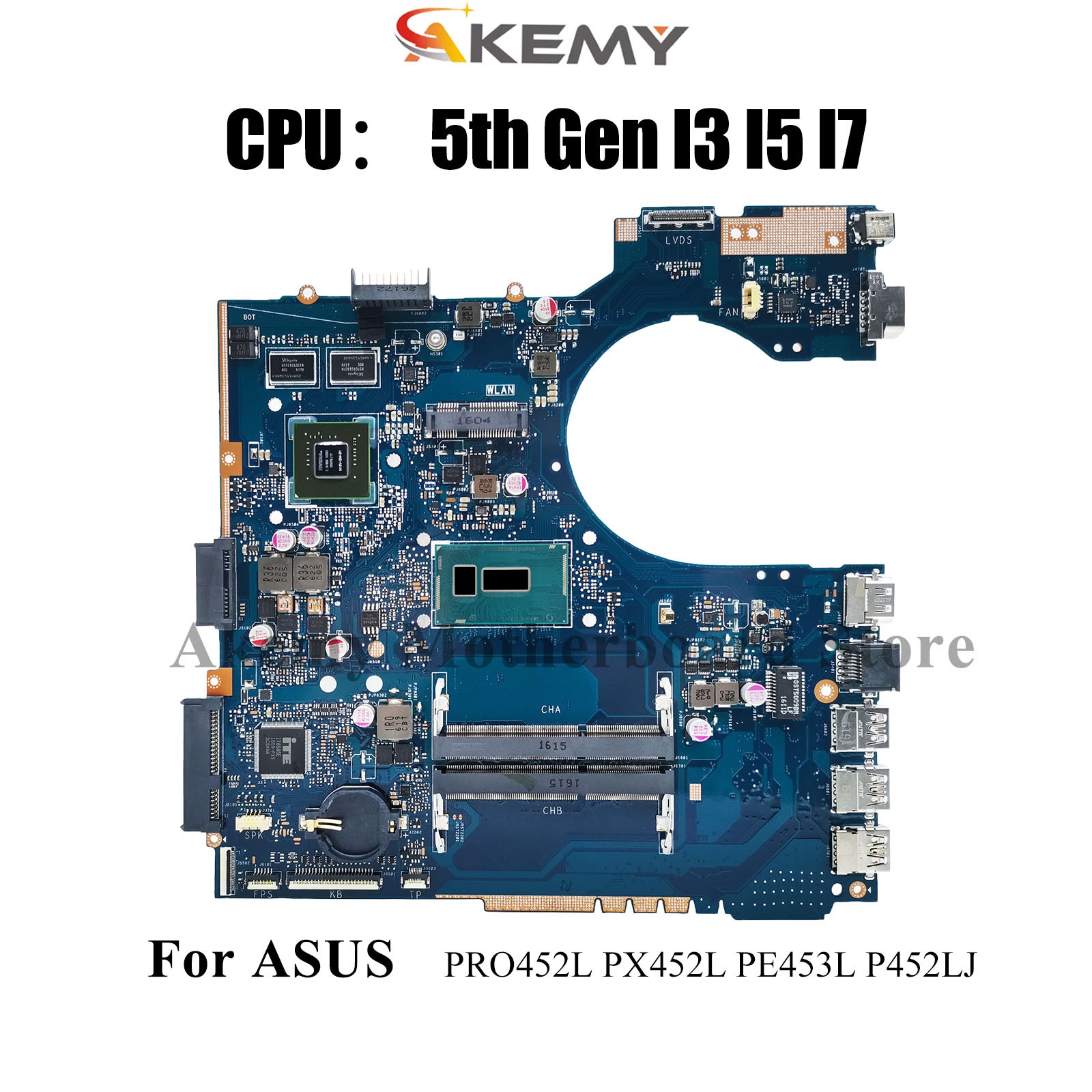 P452LJ Laptop Motherboard For ASUS PE453L P452L PRO452L PX452L Mainboard
