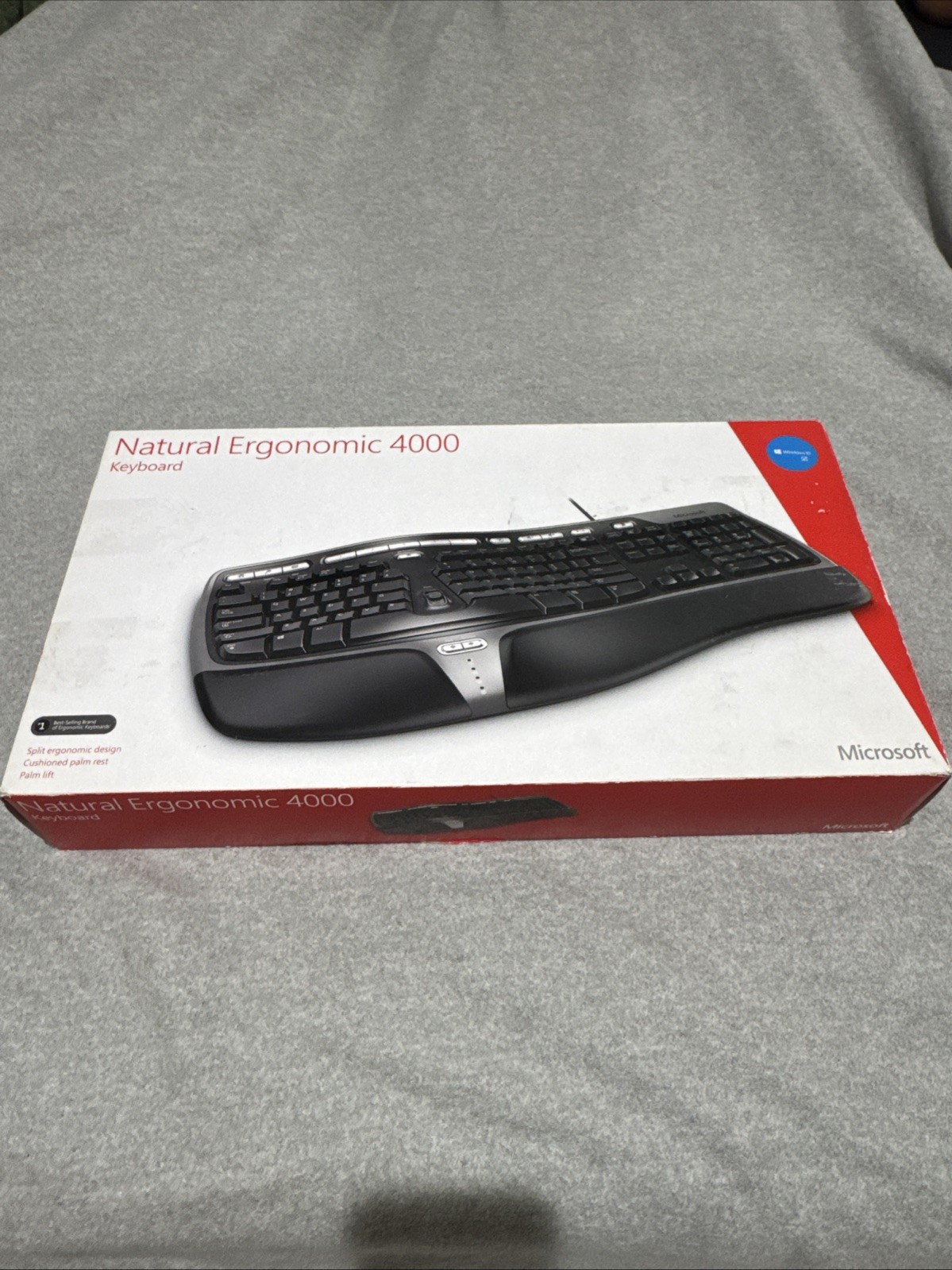Microsoft Natural Ergonomic Keyboard 4000 Model 1048 B2M-00012 USB NIB