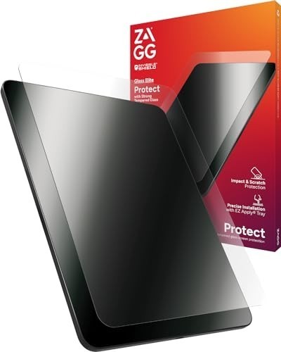 ZAGG Glass Elite Screen Protector for Apple iPad Air 13" M2, M3, M4, M5 - Clear