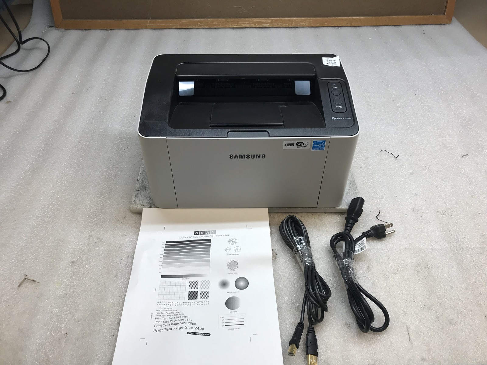 Samsung Xpress M2020W Wireless Printer with Power Cord & USB - TESTED