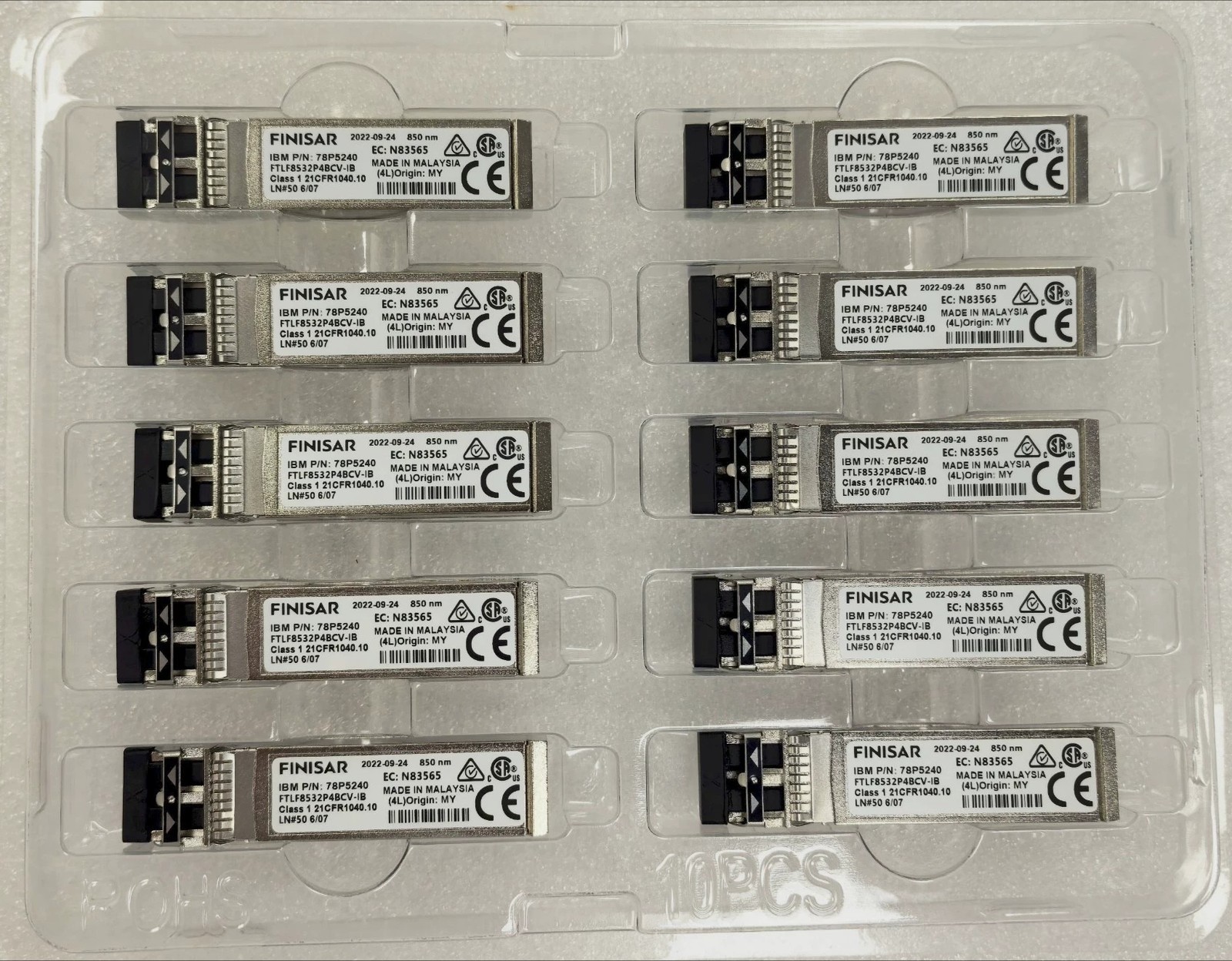1PC IBM 78P5240 Finisar FTLF8532P4BCV-IB 32G 850nm Transceiver Module