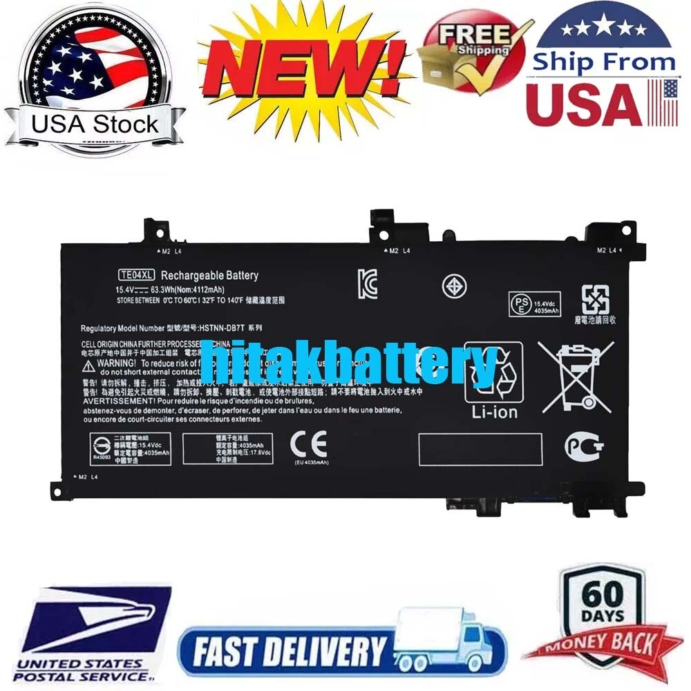 Battery for HP Owmen 15-AX200 15-AX250WM 15-AX210NR 905175-2C1 905277-855 TE04XL