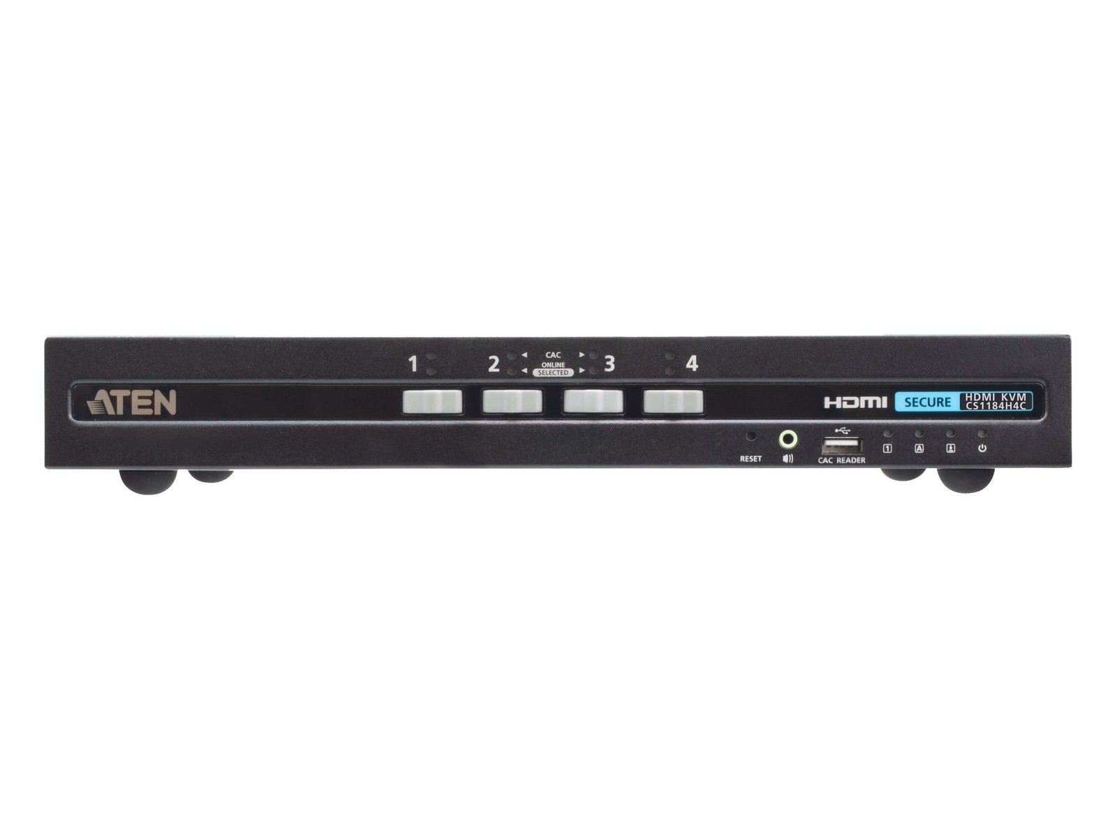 CS1184H4C 4-Port USB HDMI Secure KVM Switch with CAC (PSD PP v4.0 Compliant)