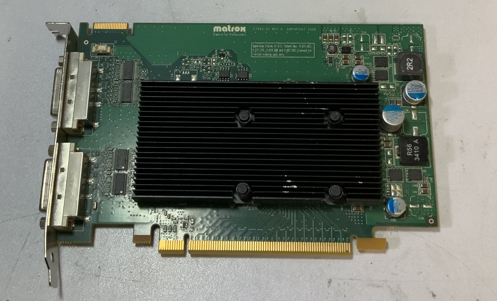 Matrox M9120-E512F 512MB GDR2 PCI Graphics Card with DVI (F7352-01 Rev. A) "Q6G"