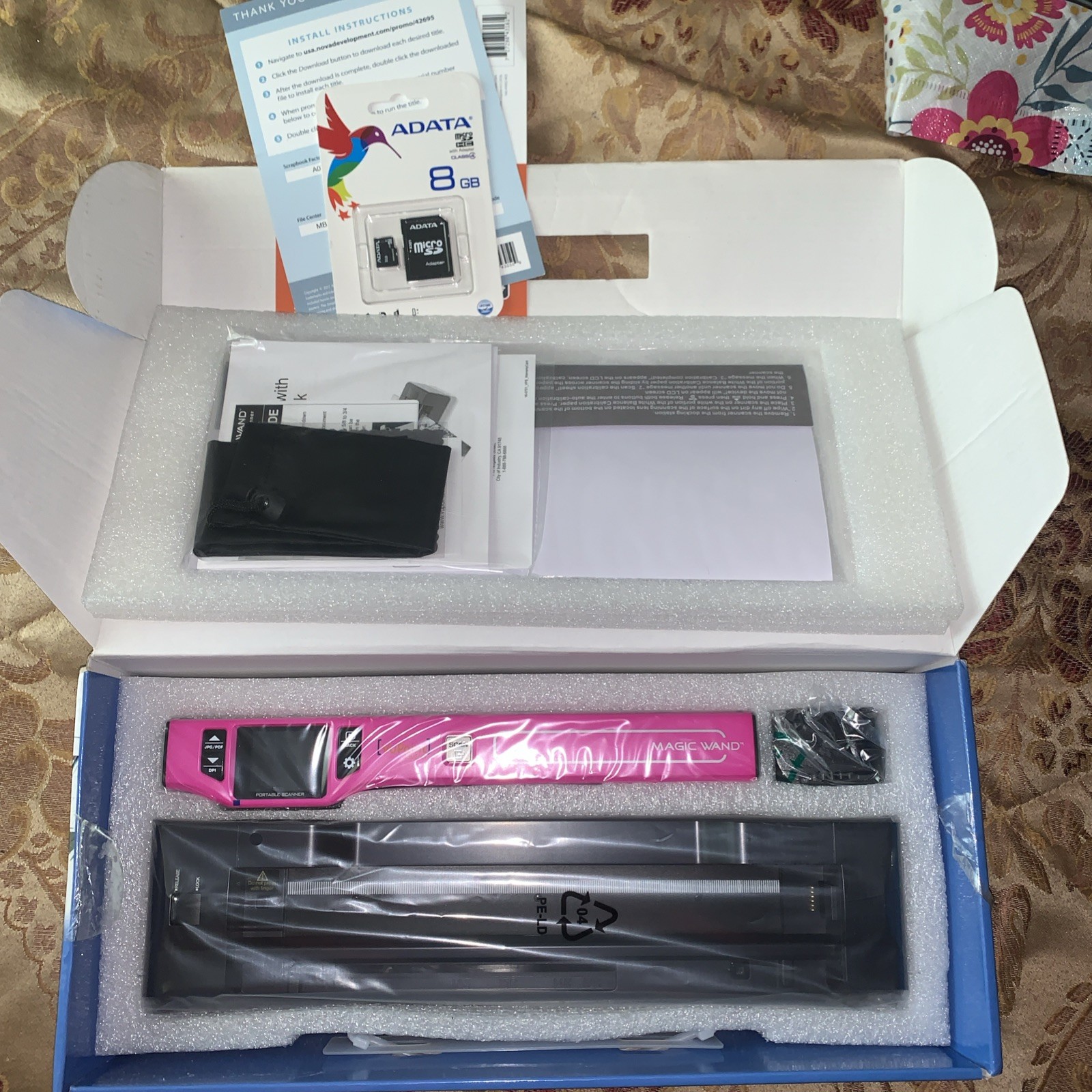 NEW Vupoint Solutions Magic Wand Portable Handheld Scanner 8GB SD Receipt Photo