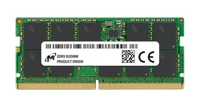 Micron 32GB DDR5 SODIMM MTC16C2085S1SC48BA1  Laptop Memory RAM