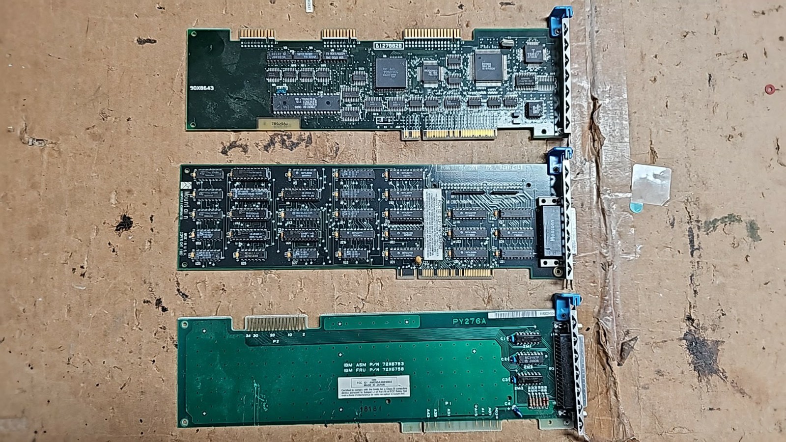 Retro IBM PS/2 MCA Card Lot 90X8643 MFM 72X6758 Floppy Mount'n I/O Co-Processor