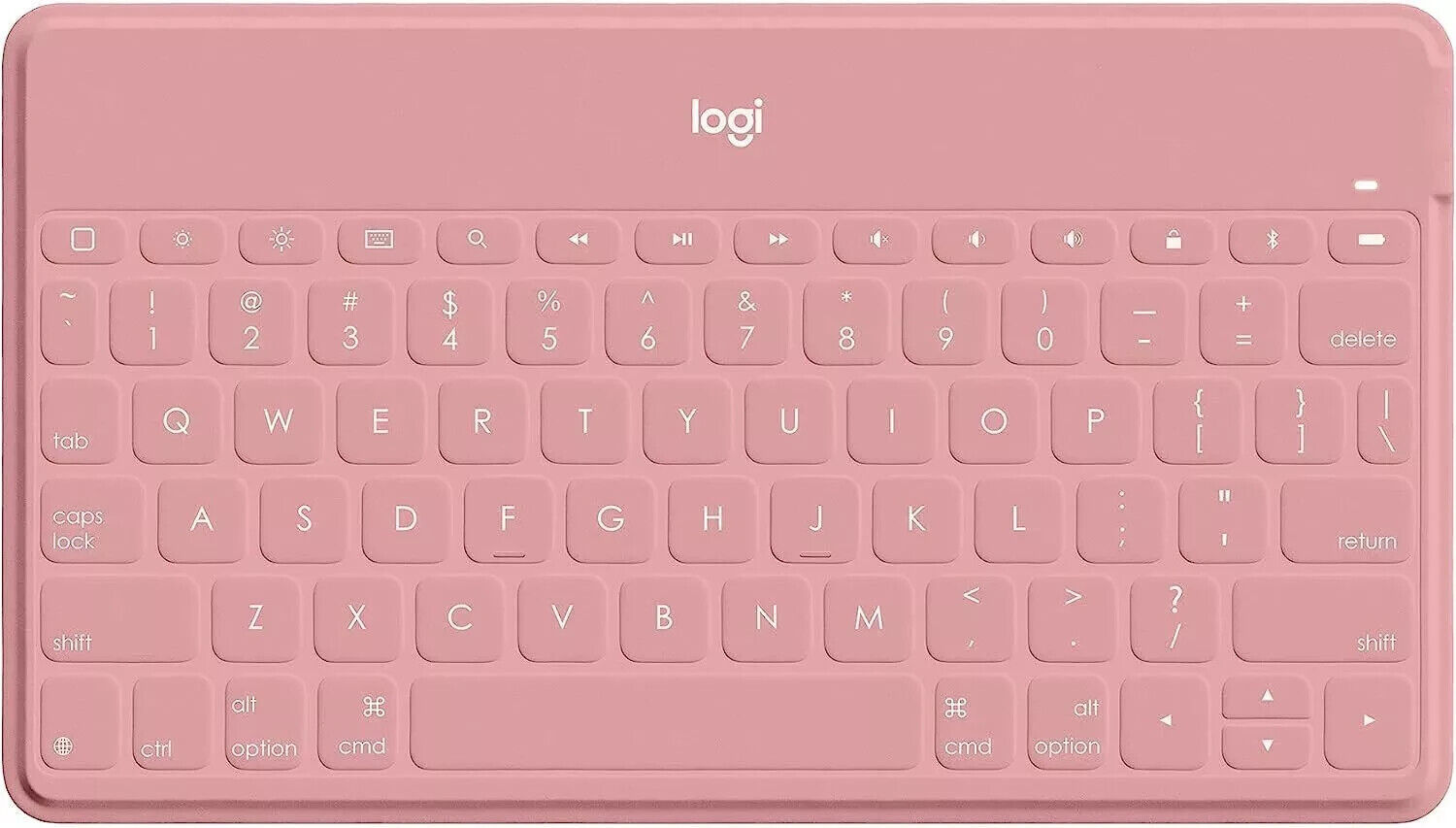 NEW Logitech Keys-to-Go Super-Slim and Super-Light Bluetooth Keyboard - Pink