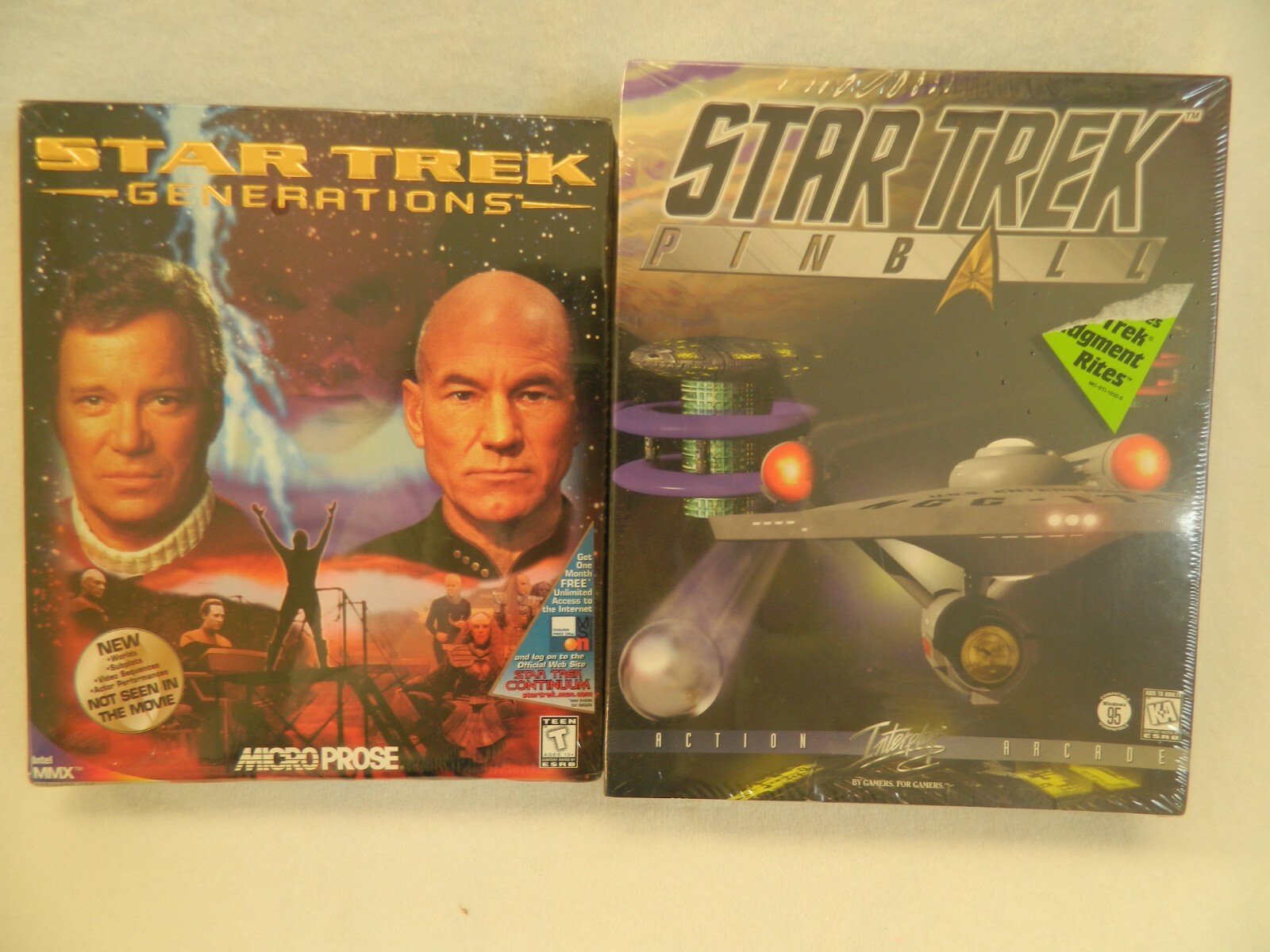 STAR TREK GENERATIONS AND STAR TREK PINBALL - COMPUTER GAMES