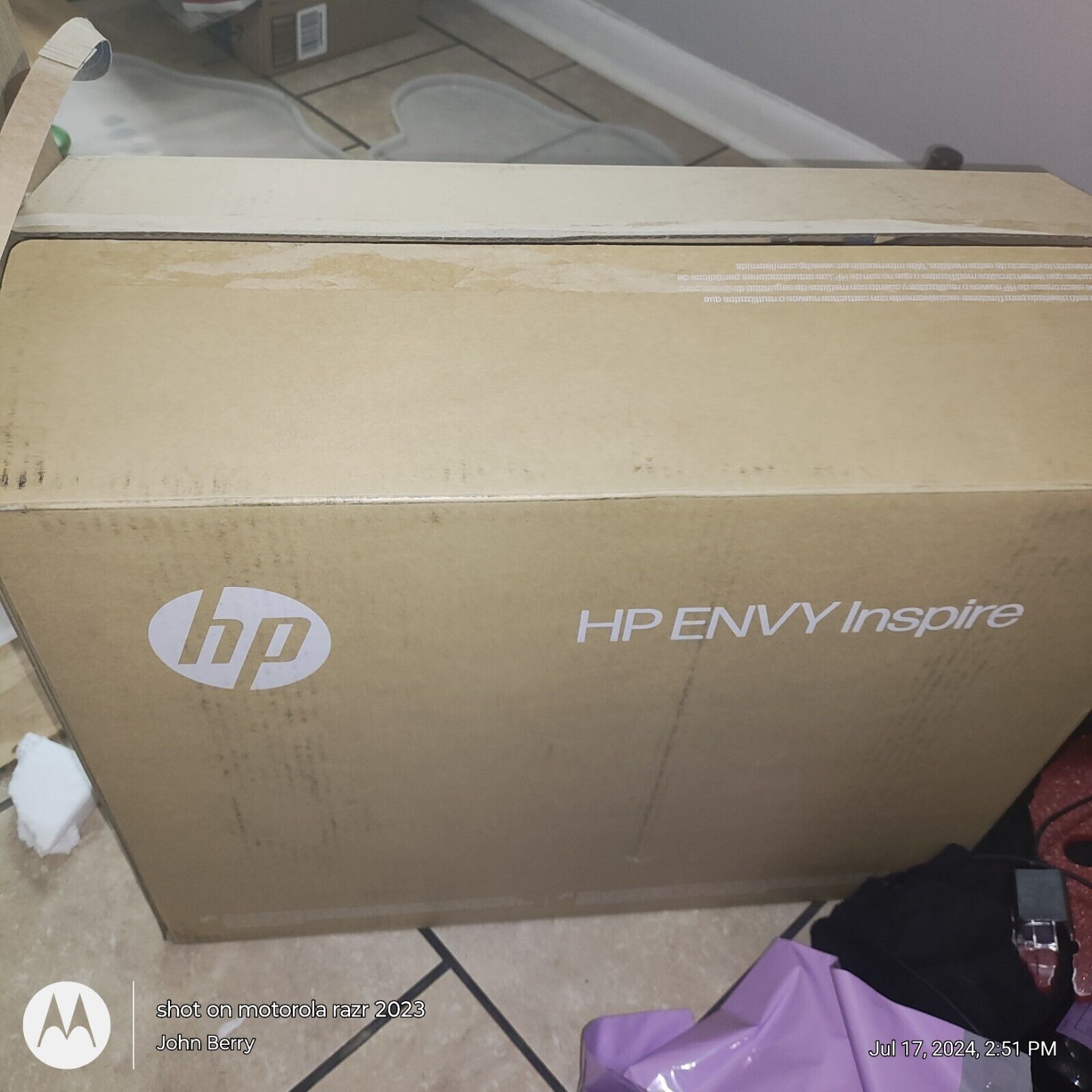 Hp Envy Inspire 7258e New Getting Out Of Printing Due To Health Issues Open/new 
