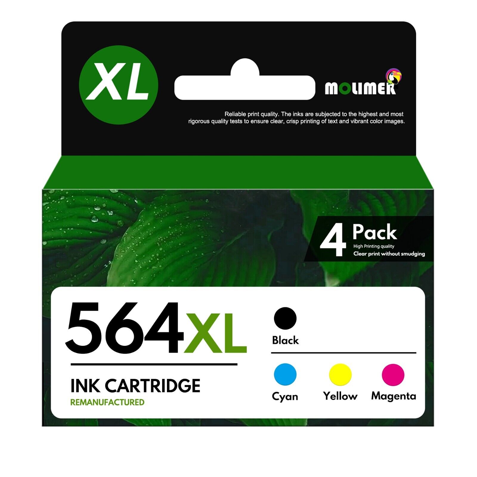 564XL Ink Cartridge Replacement for HP 564XL DeskJet 3520 3521 ( Bk & C/M/Y )