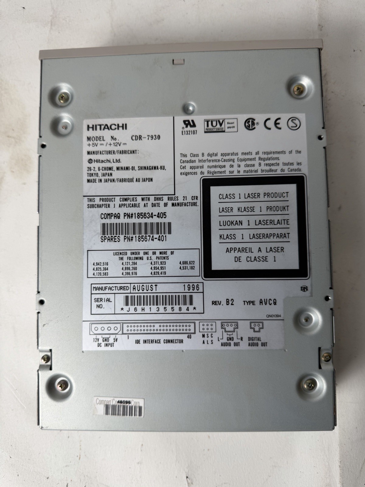 Hitachi CDR-7930 Internal IDE CD-ROM Drive
