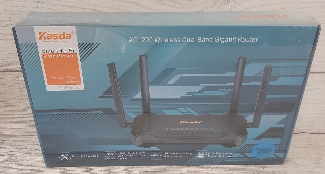 Kasda KW6516 AC1200M Dual-band WiFi Gigabit Router w/ 4x External 3dBi Antennas
