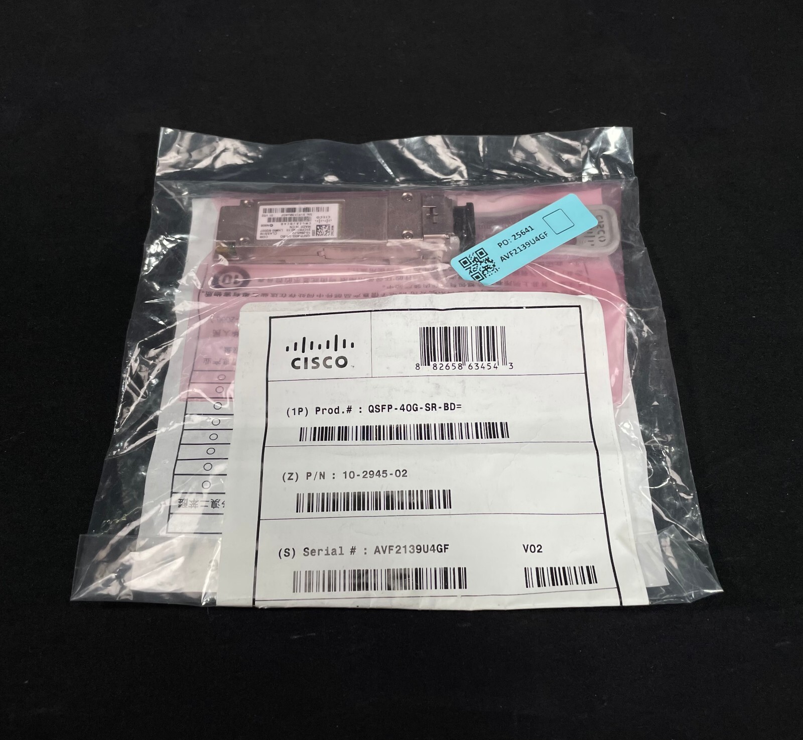 NEW Cisco Genuine QSFP-40G-SR-BD 40GbE  Transceiver -Same Day Shipping