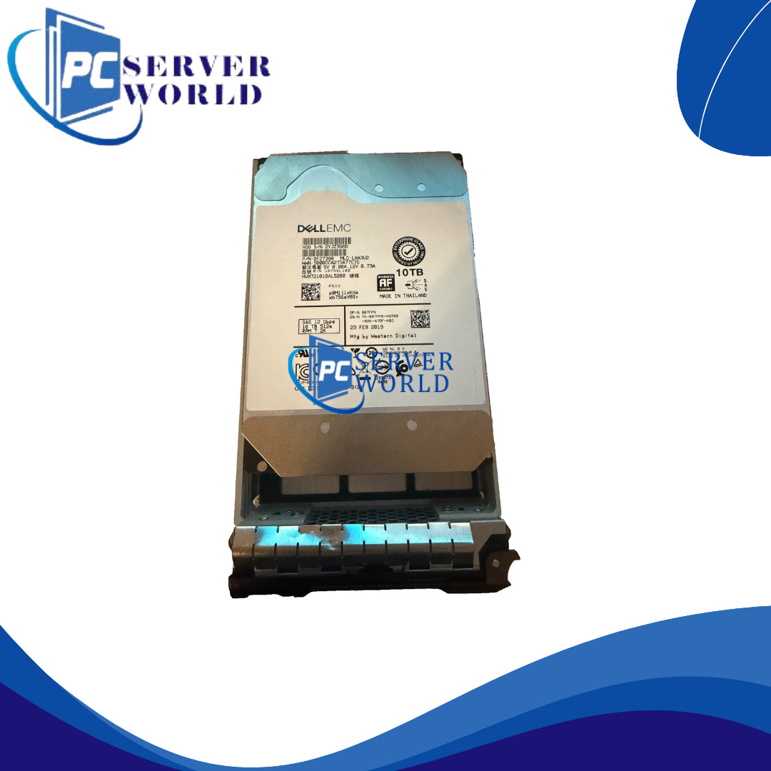 07FPR DELL 10TB 12GBPS 3.5" SAS HARD DRIVE 007FPR HUH721010AL5200