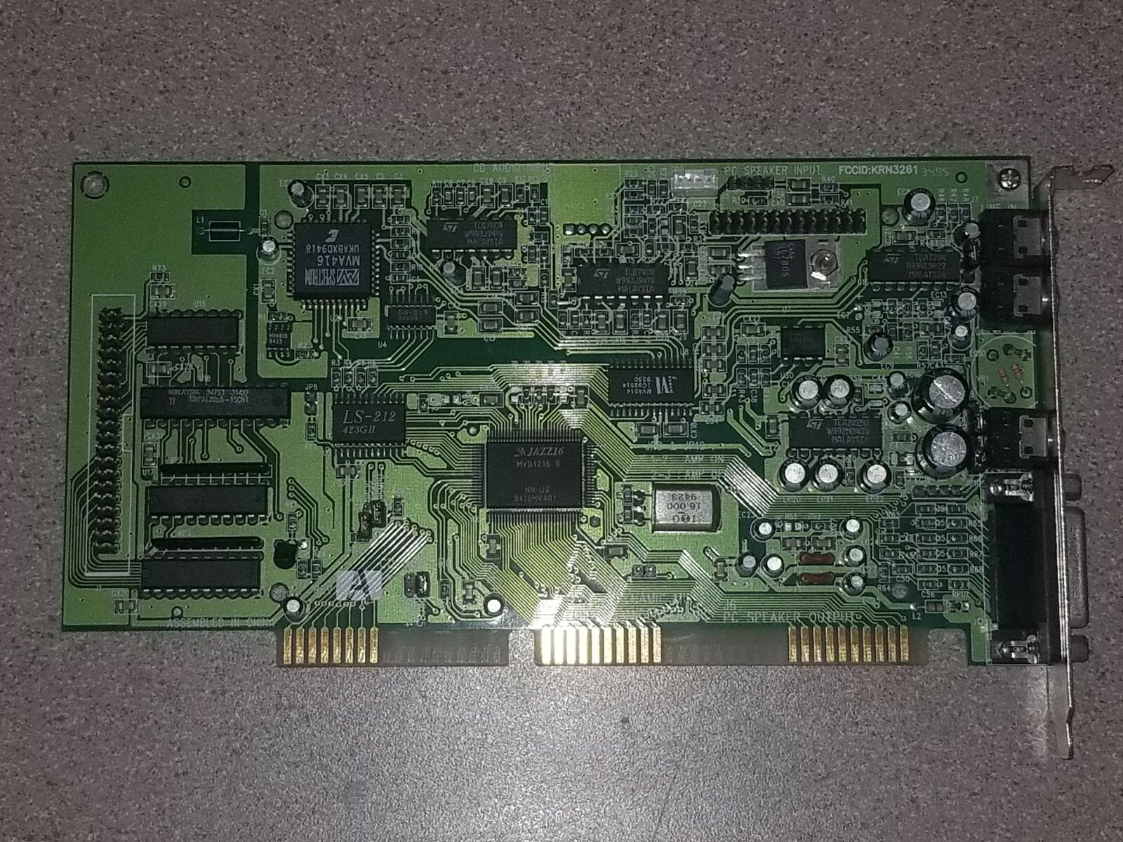 Media Vision Jazz16 KRN3261 Sound Card
