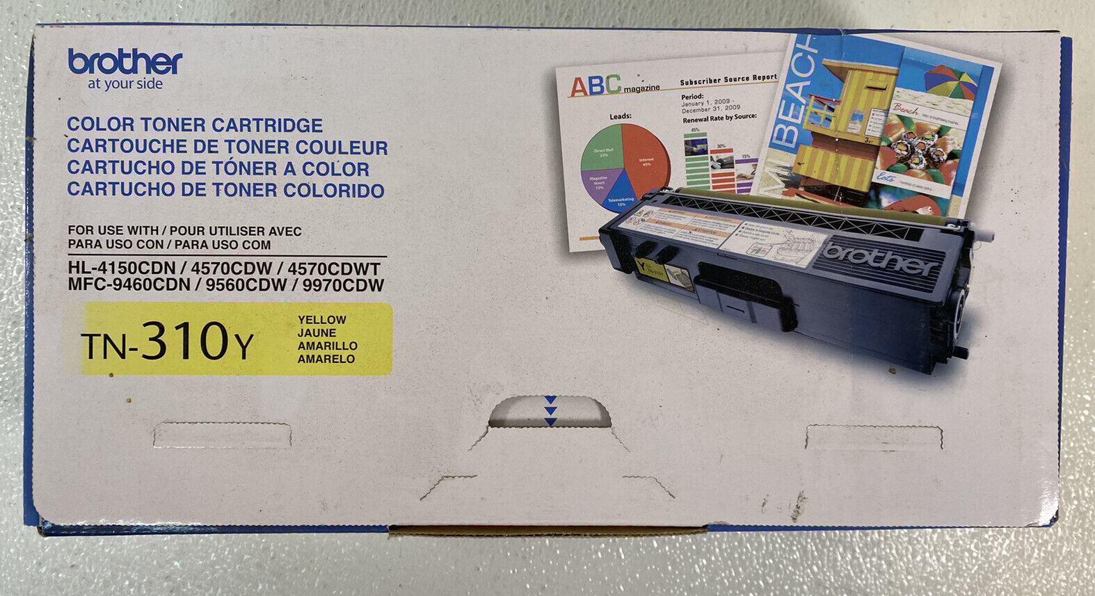 Brother TN-310Y Color Toner Cartridge Yellow Brand new Genuine OEM SEALED