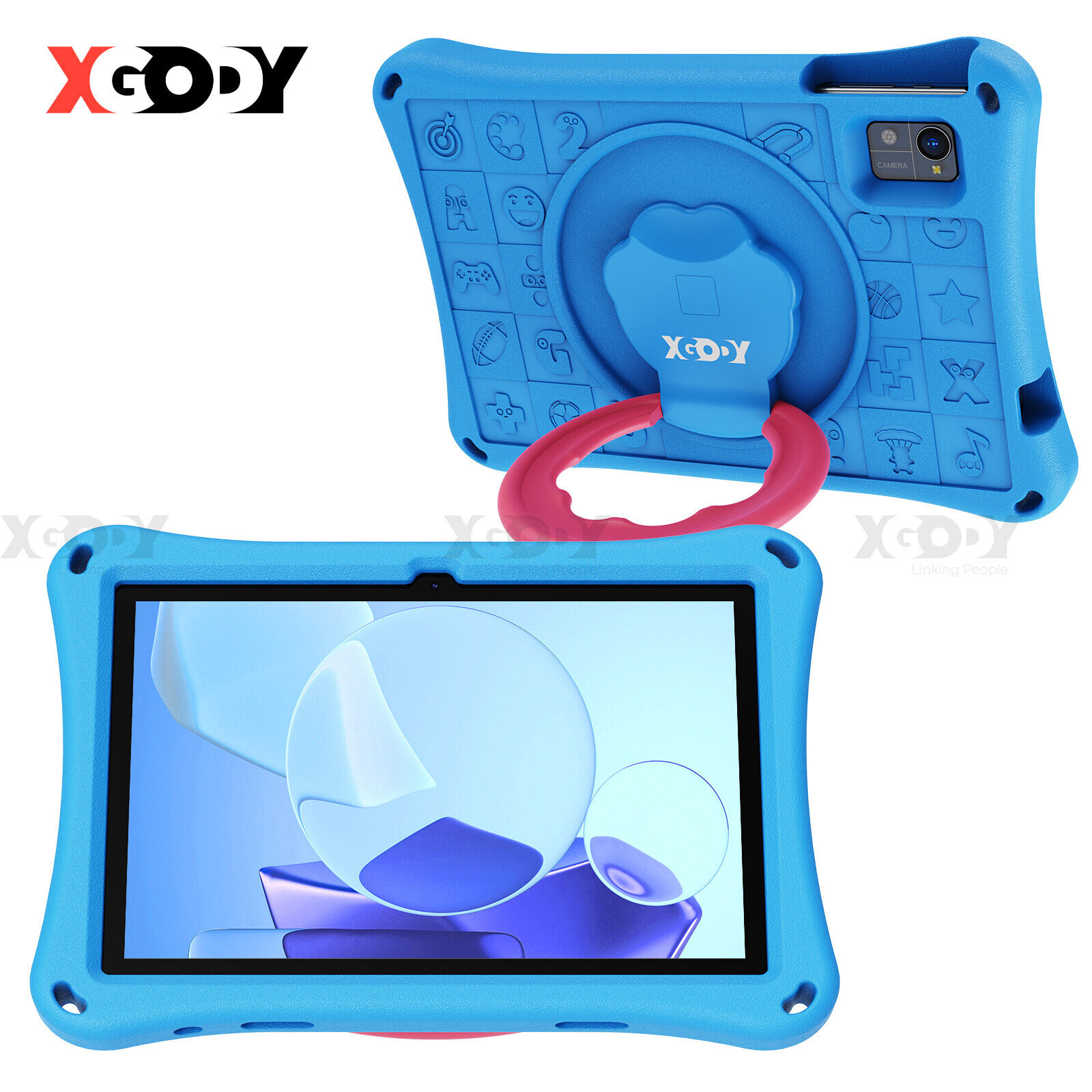 XGODY 10 in Kids Tablet 12GB+128GB HD+IPS WiFi6 Dual Camera 7000mAh Android 13