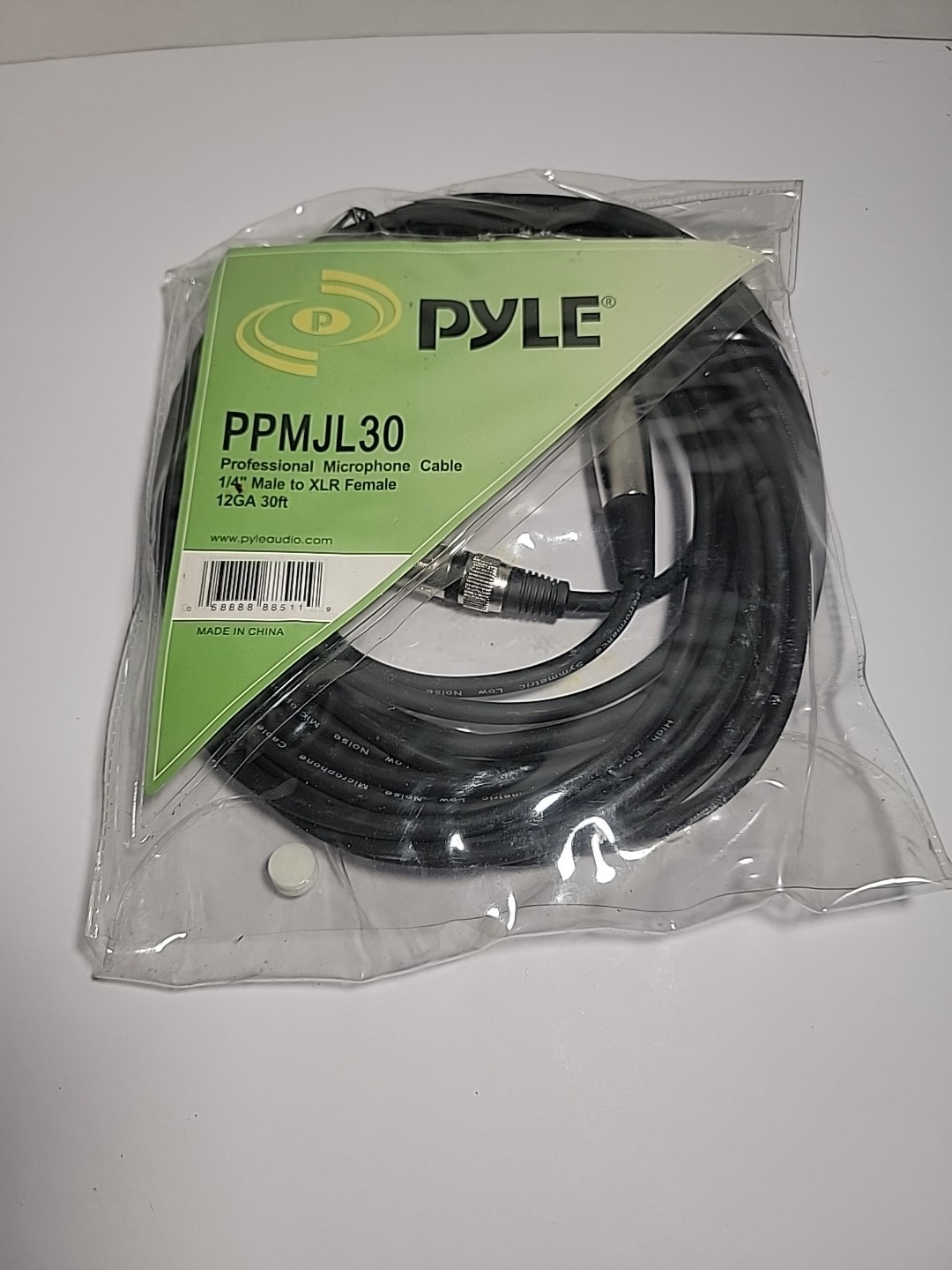 Pyle Ppmj-l30 Professional Xlr To 1/4" 30' Microphone Cable -ppmjl30-