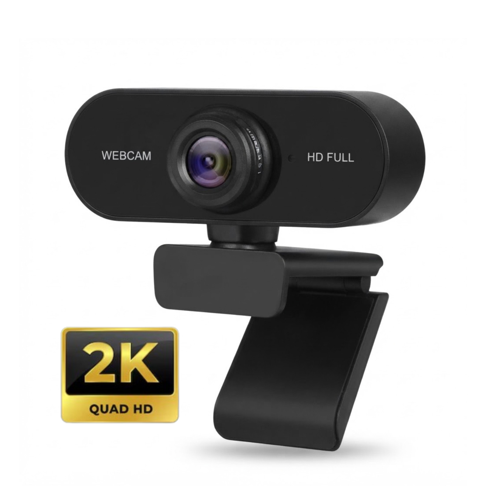 USB 2K HD Webcam 1080P Auto Focus Computer Camera Built-in Mic Privacy Cover