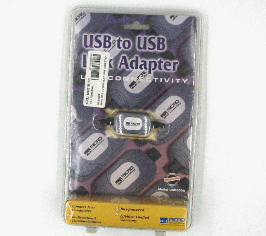 Micro Innovations - USB to USB Converter for Win2000/XP - USB600A