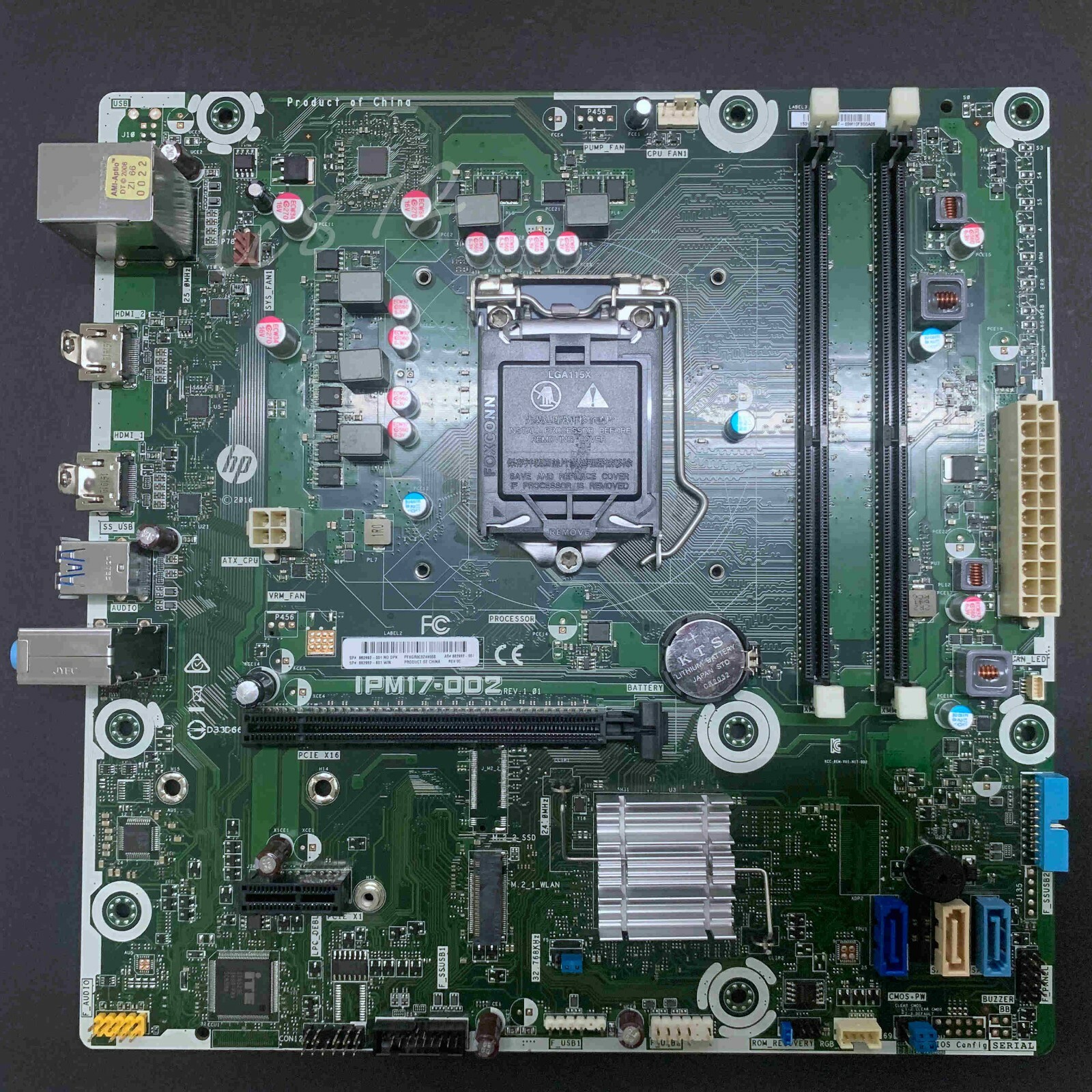 FOR HP Omen 870 Envy 750 Motherboard IPM17-DD2 862992-001 862992-601 REV: 1.01