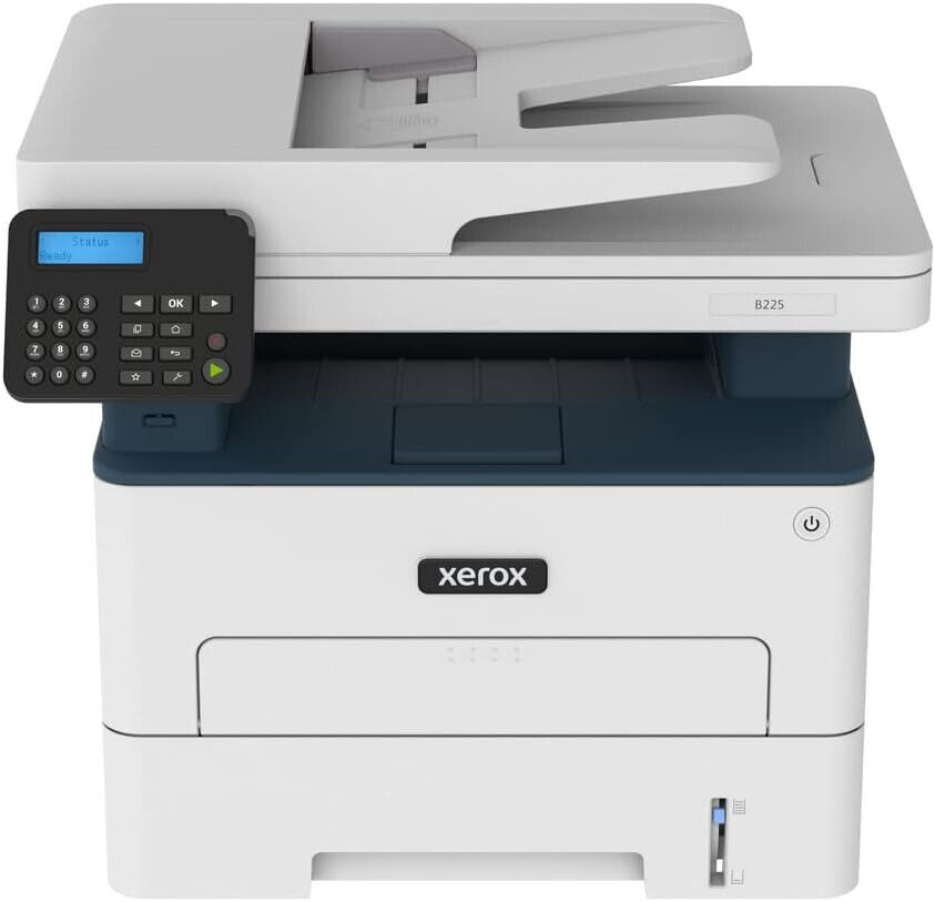 Xerox B225DNI All-In-One Printer, Laser, B&W, Wireless, ADF, Letter, Print, Scan