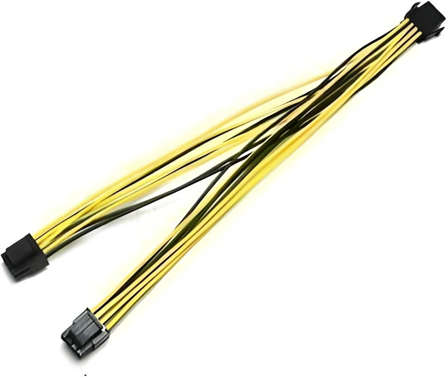 EPS 12V 8 Pin to 2 x 8 Pin Motherboard Y-Splitter Power Adapter Cable