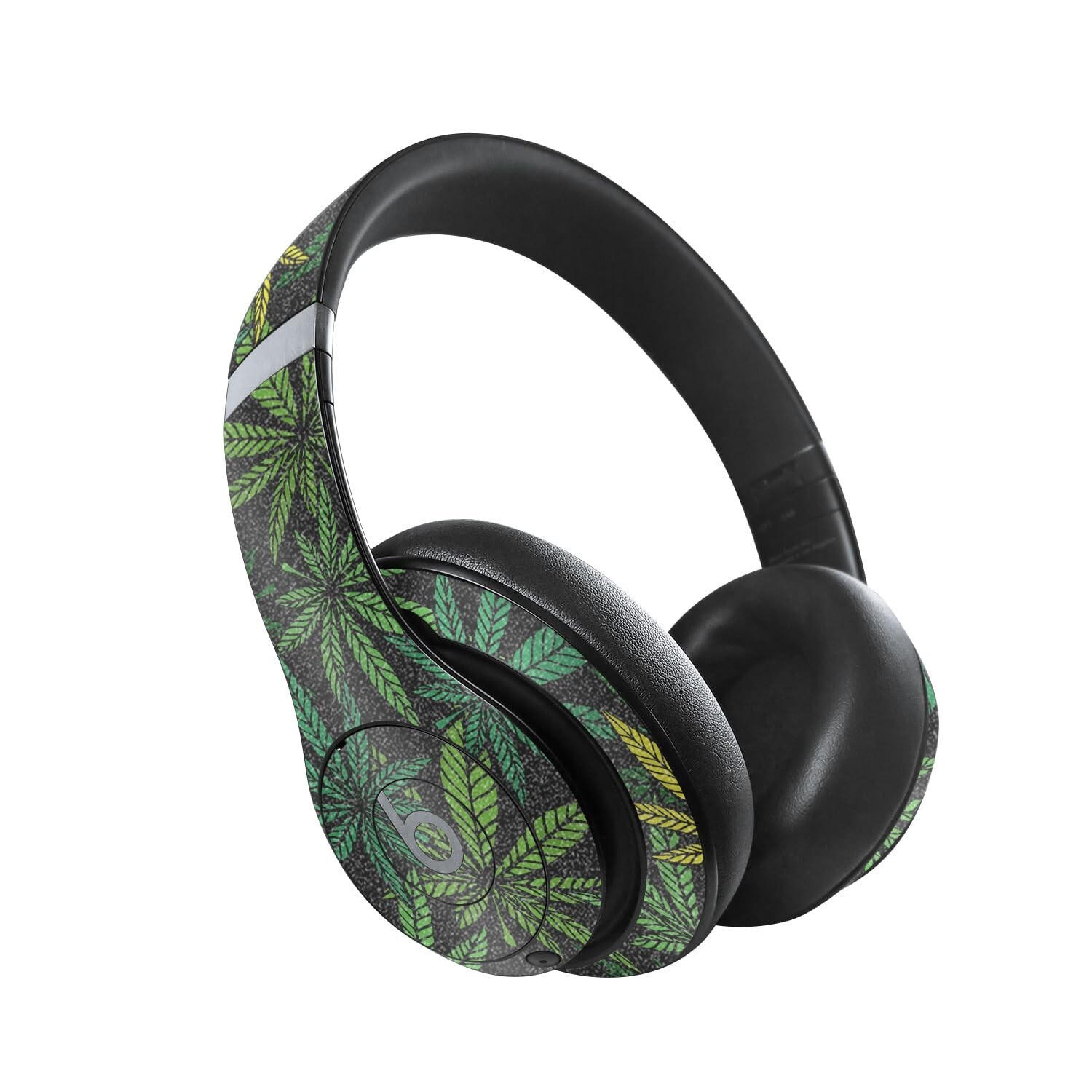 MightySkins Glossy Glitter Skin Compatible with Beats Studio Pro - Cannabis C...