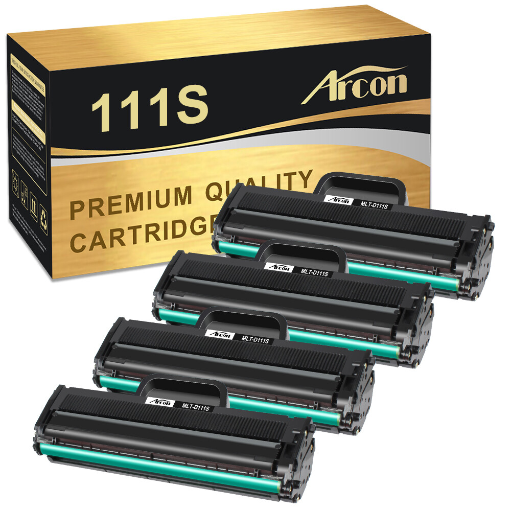 4 Pack MLT-D111S Toner High Yield For Samsung Xpress M2070FW M2070W M2071W Black