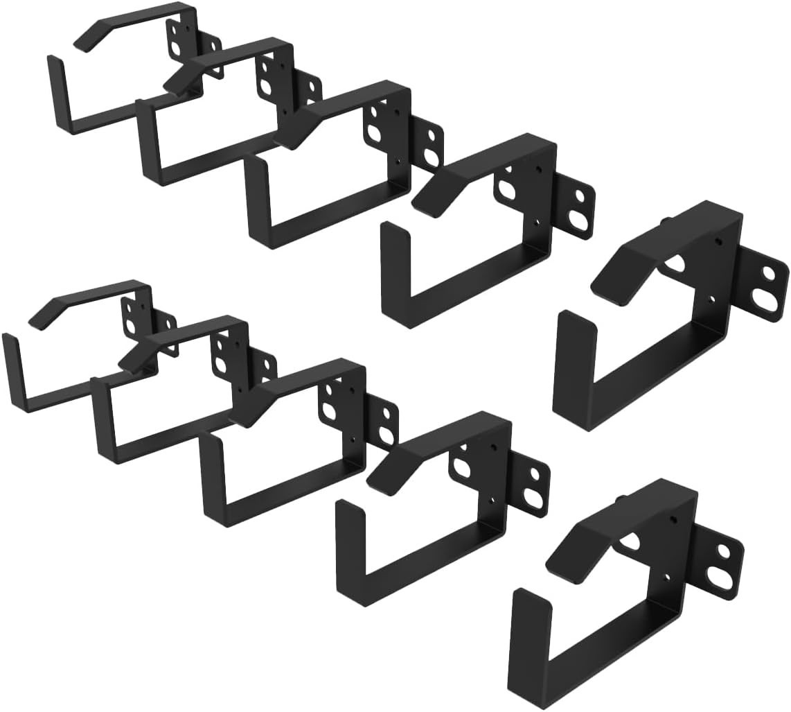 10 Pack of 1.7 x 2.7in Server Rack Cable Management D-Ring Hooks - Network Ra...