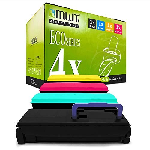 Eurotone 4x Toner Cartridges Compatible with Fujitsu, Kyocera Multi-Color