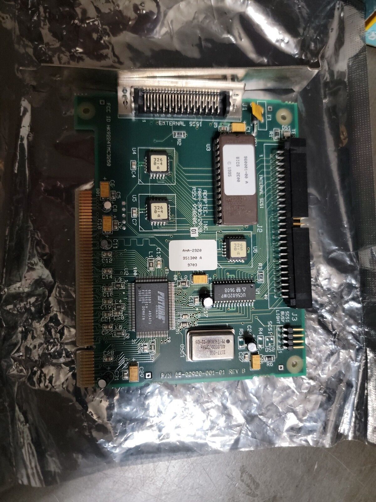 Vintage 1995 ADAPTEC AHA-2920 PCI  SCSI CONTROLLER ADAPTER