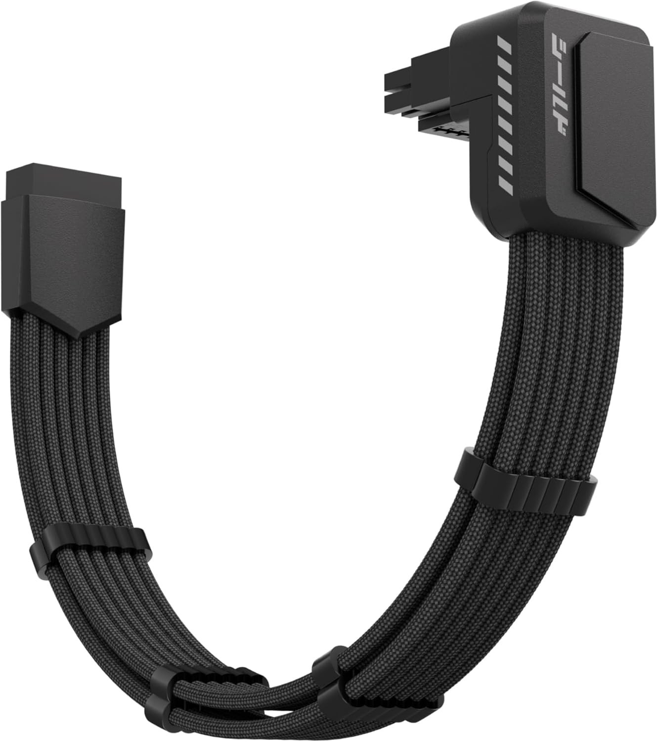 EZDIY-FAB Shield PCIE 5.1 GPU Extension Cable with 90 Degree 12V-2x6 Angle Adapt