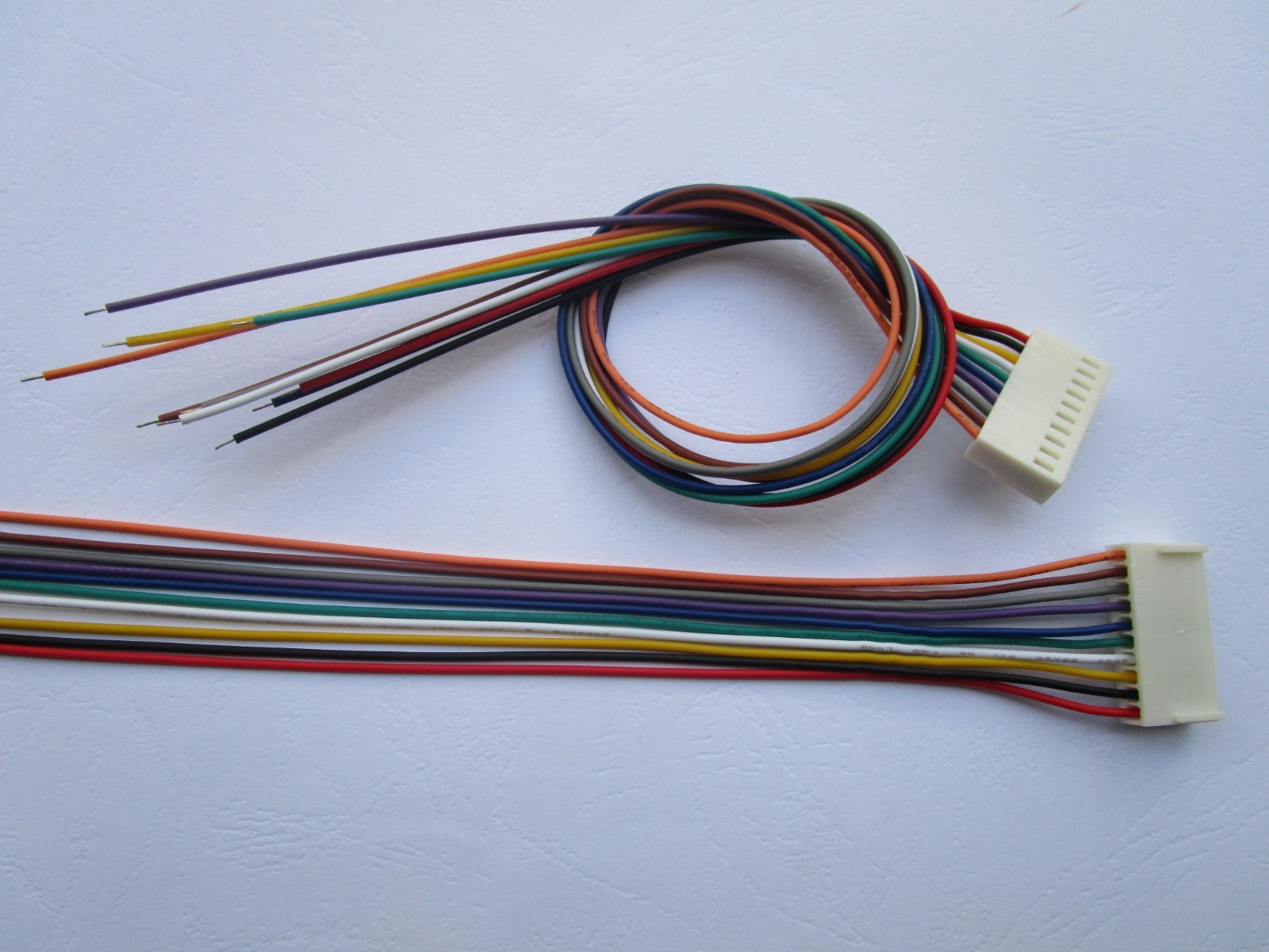 60 pcs 2510 Pitch 2.54mm 10 Pin Female Connector with 26AWG 30cm Leads Cable New