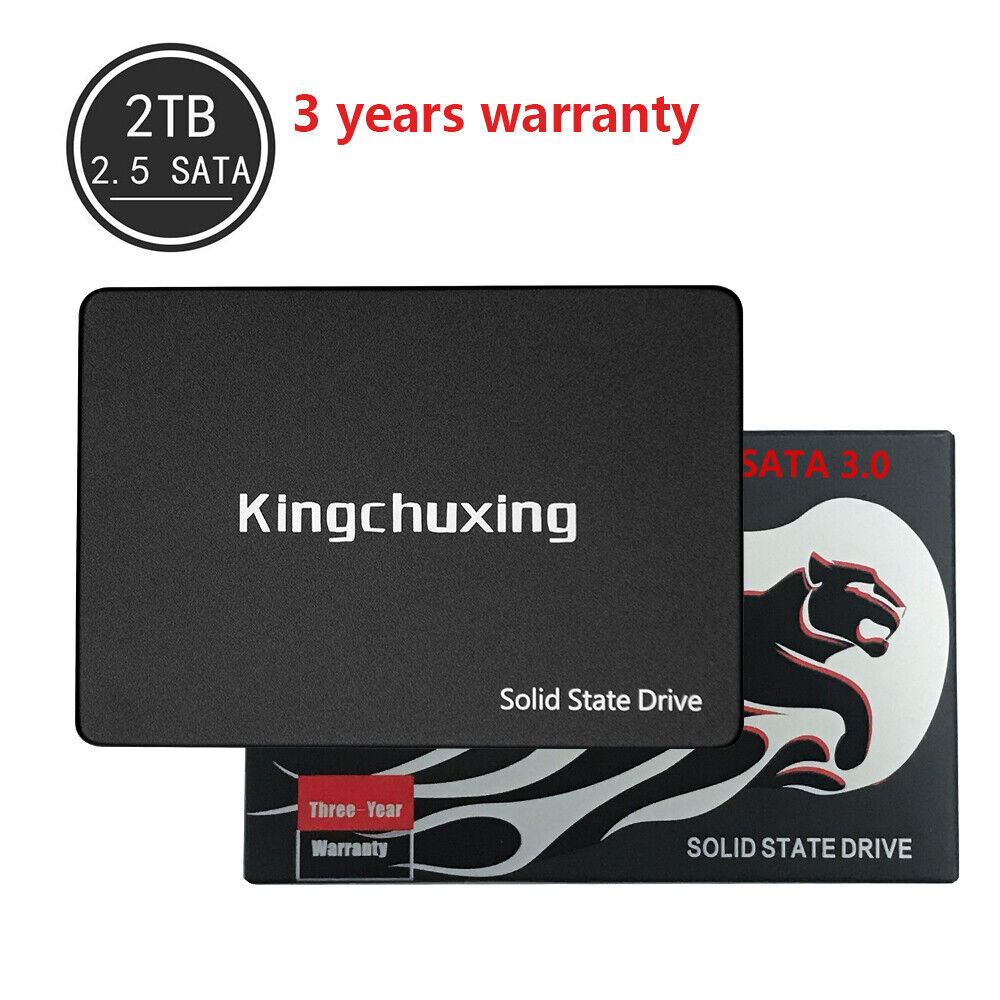 Kingchuxing 2TB Internal SSD 2.5'' SATA III 6Gb/s 3D NAND Solid State Drive Lot